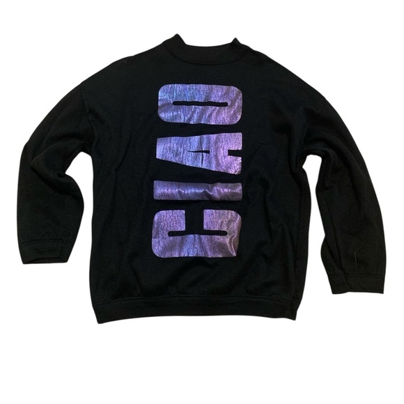 Vtg 80s/90s Additions by Ronnie Black Ciao Graphic Sweatshirt M - Picture 1 of 7